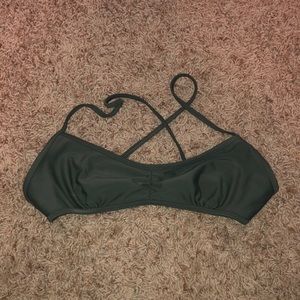 Green bikini top